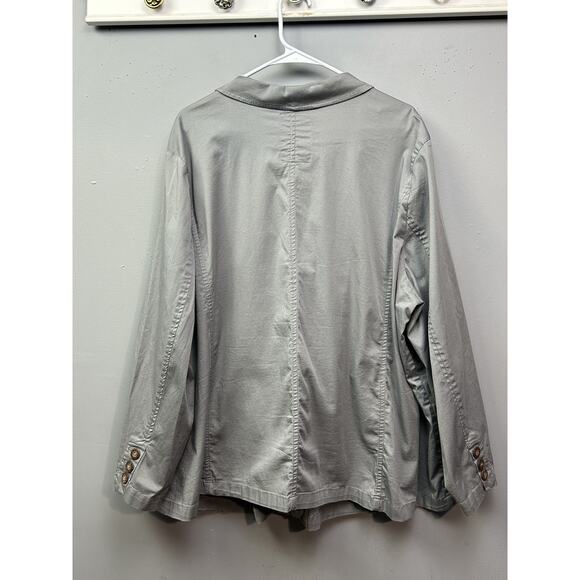 Avenue The Ivy Jacket Womens 30/32 Blazer 3XL Button Front Cotton Blend Casual - Picture 2 of 10